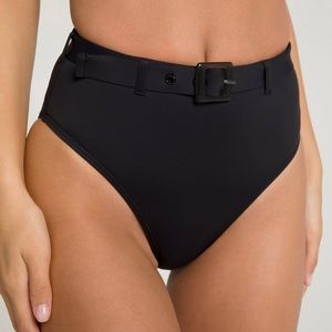 Good American Showoff Bikini Bottom Black NWT